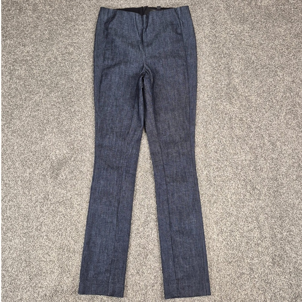 Rag & Bone Slim Pants Womens 00 Indigo‎ Blue Stretch Back Zip Made in USA